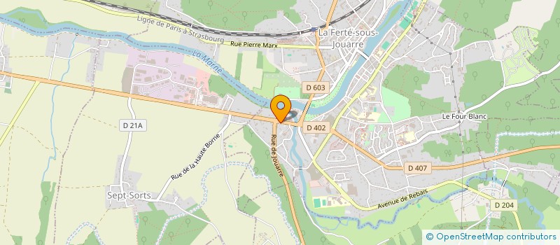localisation de l'entreprise ALTEA PATRIMOINE REIMS à LA FERTE-SOUS-JOUARRE