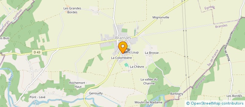 localisation de l'entreprise ALTEA PRODUCTION  BRANSLES