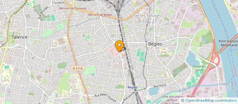 localisation de l'entreprise ALTEAS à BEGLES