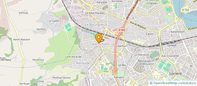 localisation de l'entreprise ALTEC à LORIENT