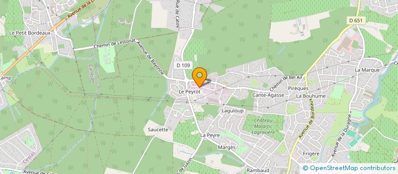 localisation de l'entreprise ALTEC INDUSTRIE à PESSAC