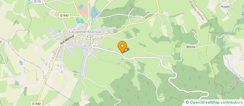 localisation de l'entreprise ALTECH à LACAPELLE-MARIVAL