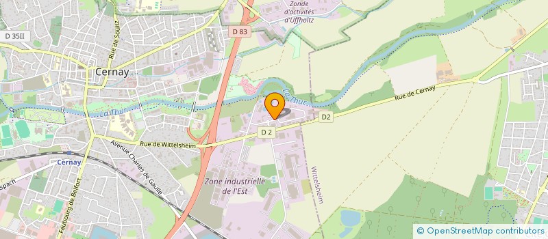 localisation de l'entreprise ALTECH GEOTHERMIE ENERGIES RENOUVELABLES  CERNAY