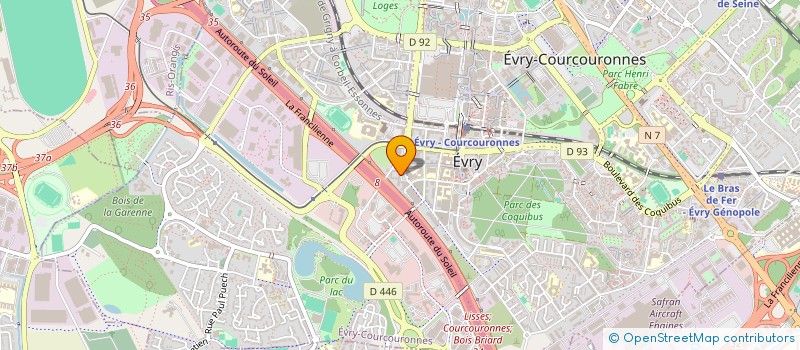 localisation de l'entreprise ALTECH TE  EVRY-COURCOURONNES