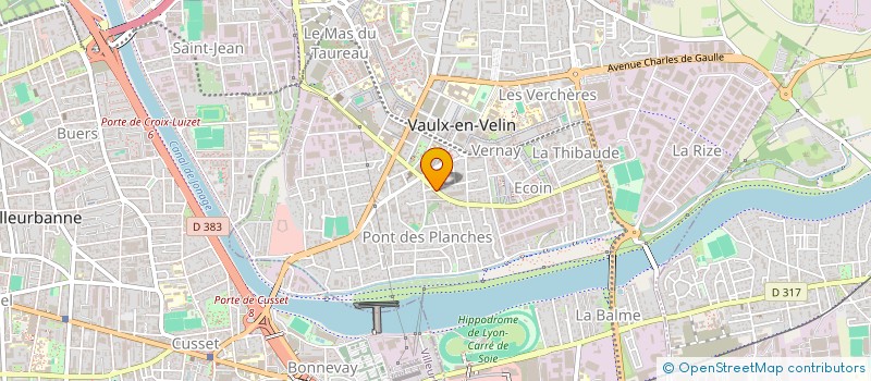 localisation de l'entreprise ALTECO à VAULX-EN-VELIN