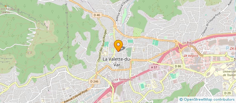 localisation de l'entreprise ALTEN à LA VALETTE DU VAR