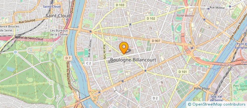 localisation de l'entreprise ALTEN CASH MANAGEMENT ACM  BOULOGNE-BILLANCOURT