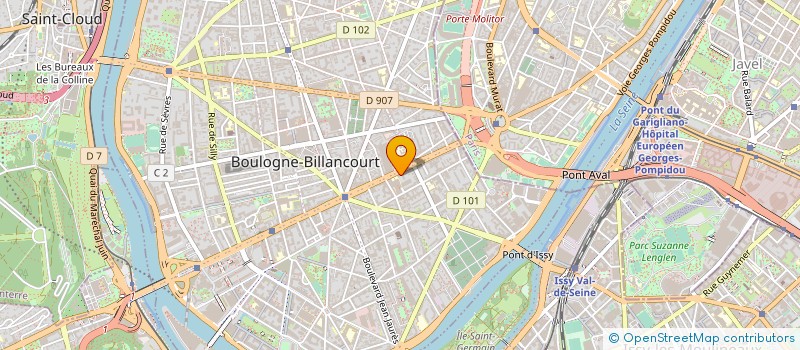 localisation de l'entreprise ALTEN TECHNOLOGIES à BOULOGNE-BILLANCOURT