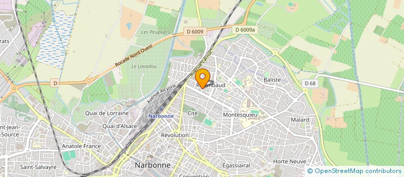 localisation de l'entreprise ALTENAU à NARBONNE