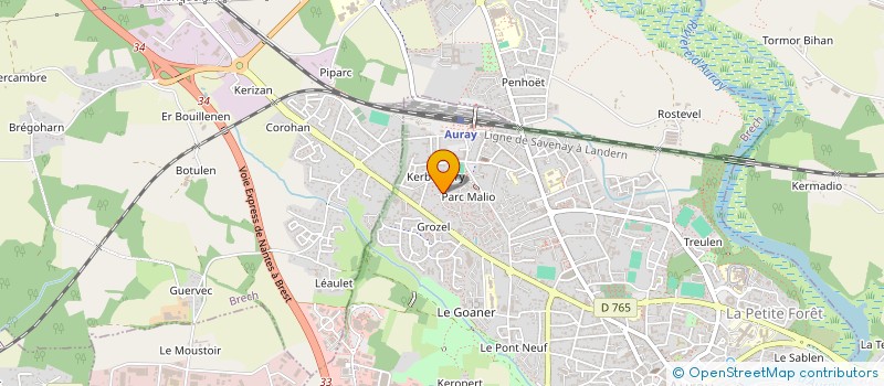 localisation de l'entreprise ALTEO FORMATION à AURAY