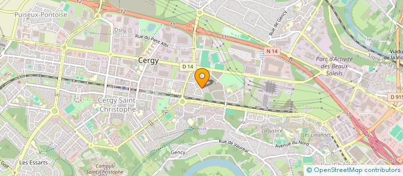 localisation de l'entreprise ALTEOS CONSEILS  CERGY