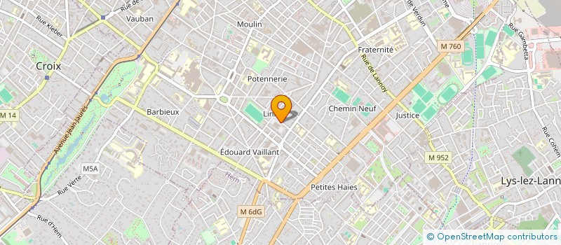 localisation de l'entreprise ALTER EGO à ROUBAIX