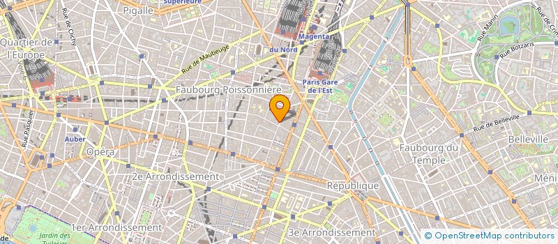 localisation de l'entreprise ALTER EGO à PARIS