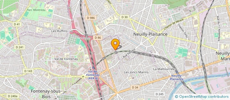 localisation de l'entreprise ALTER EGO à FONTENAY-SOUS-BOIS