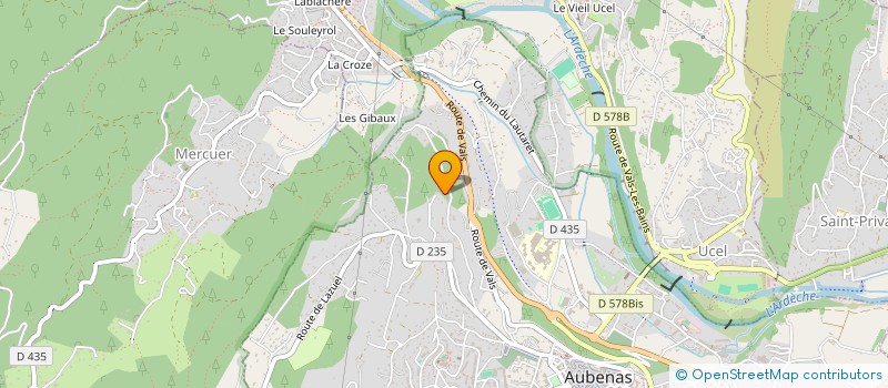 localisation de l'entreprise ALTER EGO à AUBENAS
