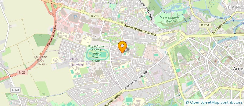 localisation de l'entreprise ALTER EGO à ARRAS