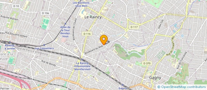 localisation de l'entreprise ALTER EGO  LE RAINCY