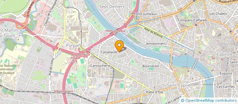 localisation de l'entreprise ALTER EGO à TOULOUSE