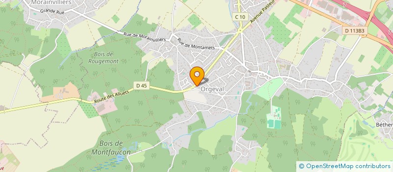 localisation de l'entreprise ALTER EGO BIOTECH à ORGEVAL