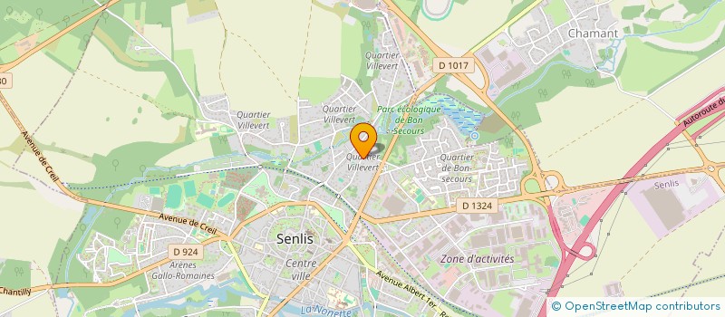 localisation de l'entreprise ALTER EGO GESTION à SENLIS