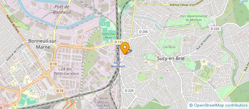 localisation de l'entreprise ALTER EGO SERVICES 94 à SUCY-EN-BRIE