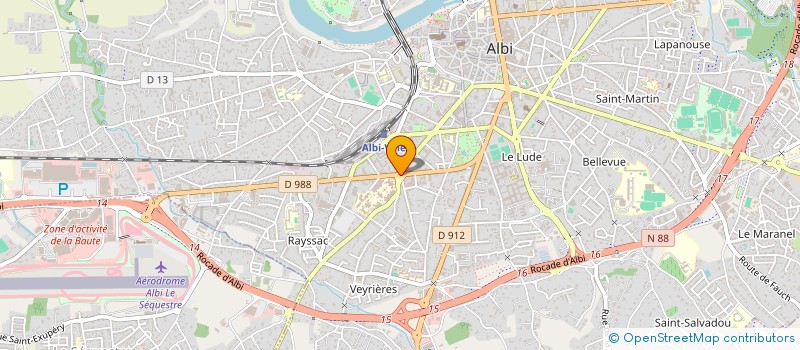 localisation de l'entreprise ALTER-NATIF à ALBI