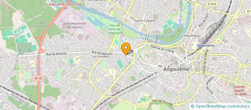 localisation de l'entreprise ALTER'NATIVE 16 à ANGOULEME