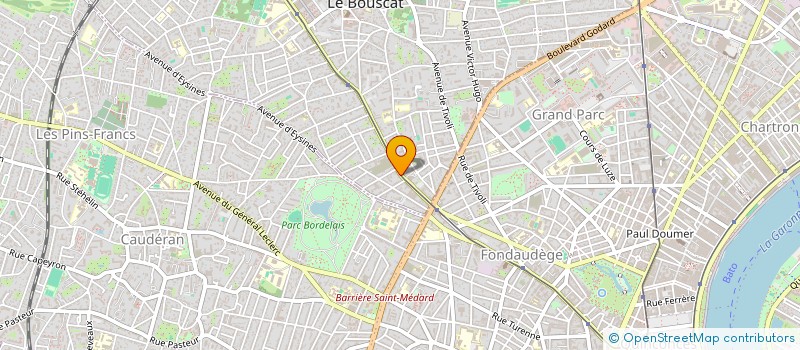 localisation de l'entreprise ALTER & SENS à LE BOUSCAT