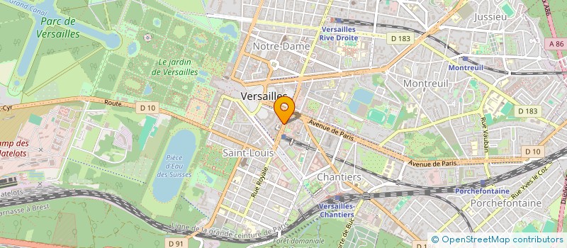 localisation de l'entreprise ALTER SOLUTIONS ENGINEERING à VERSAILLES