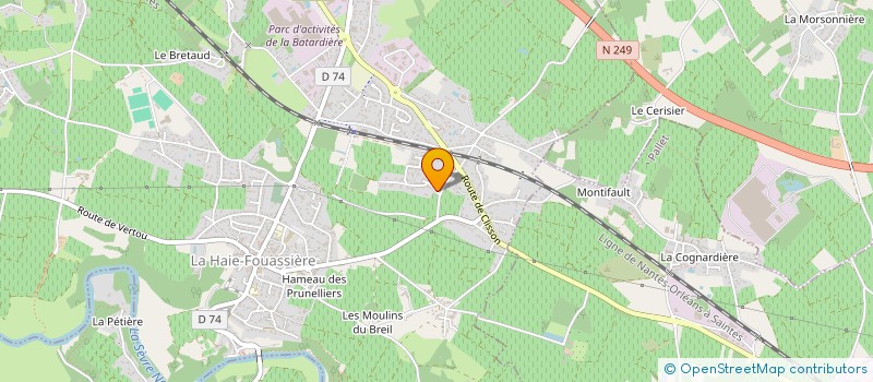 localisation de l'entreprise ALTER VTC  LA HAIE-FOUASSIERE