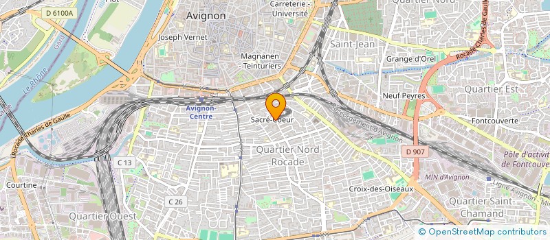 localisation de l'entreprise ALTERA ROCCA - CLUB D'ESCALADE D'AVIGNON  AVIGNON