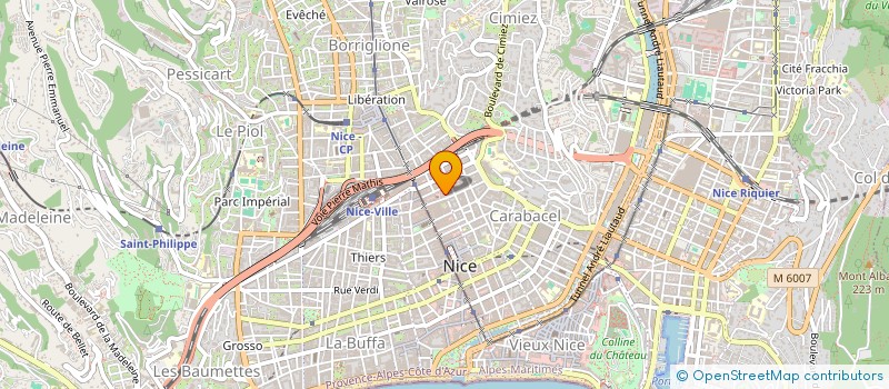 localisation de l'entreprise ALTERAM à NICE