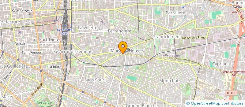 localisation de l'entreprise ALTERECO ECONOMIE DE LA CONSTRUCTION à VILLEURBANNE