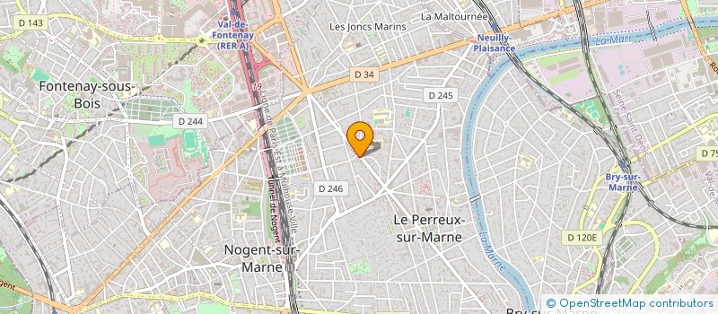 localisation de l'entreprise ALTEREGO à LE PERREUX-SUR-MARNE