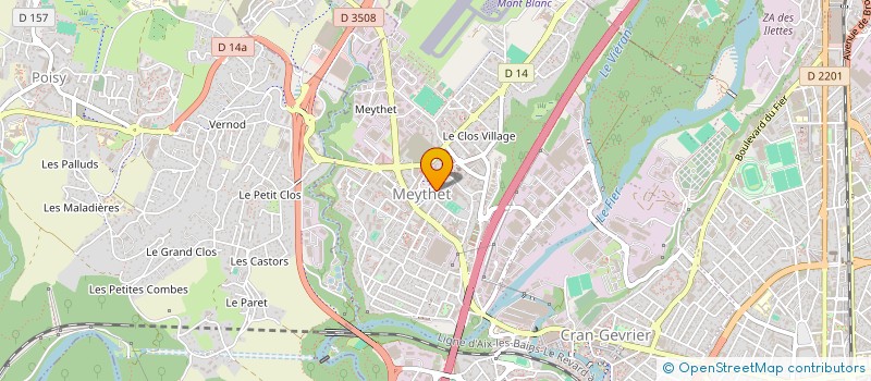 localisation de l'entreprise ALTEREGO (X) à ANNECY