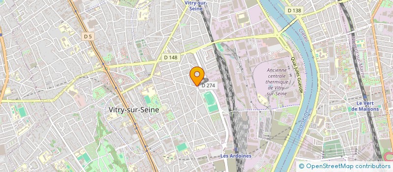 localisation de l'entreprise ALTERENOV à VITRY-SUR-SEINE