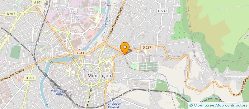 localisation de l'entreprise ALTERGEO à MONTLUCON