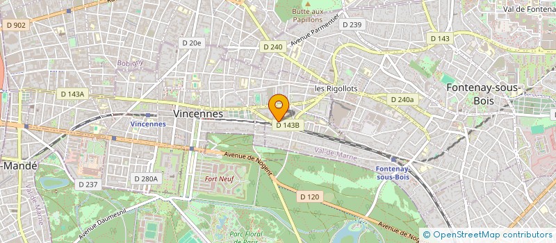 localisation de l'entreprise ALTERITAS à VINCENNES