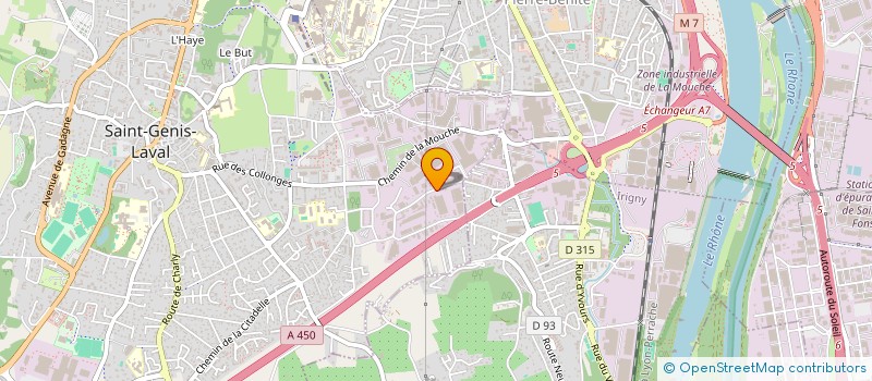 localisation de l'entreprise ALTERLED GROUPE  SAINT-GENIS-LAVAL