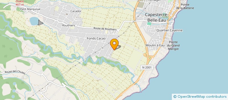 localisation de l'entreprise ALTERN''ACTION à CAPESTERRE-BELLE-EAU