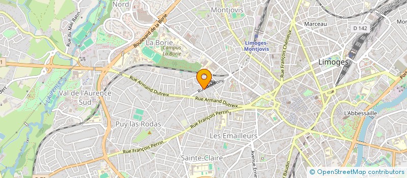 localisation de l'entreprise ALTERNACTIVE à LIMOGES