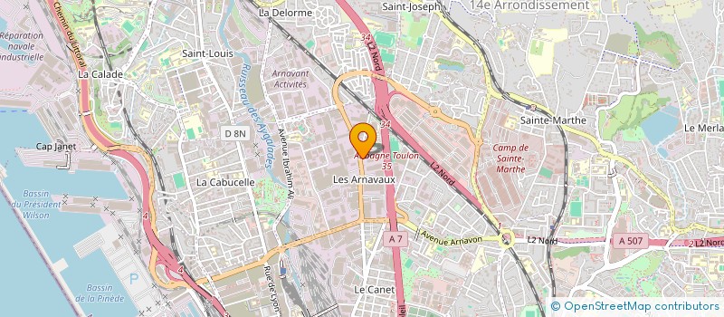 localisation de l'entreprise ALTERNANCE ENERGIE FRANCE  MARSEILLE
