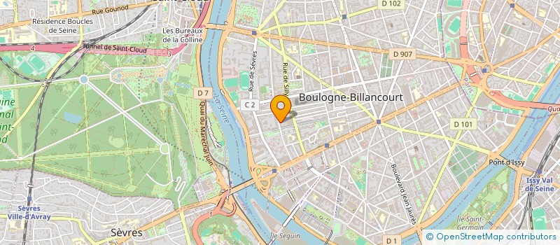localisation de l'entreprise ALTERNANCE MEDIA à BOULOGNE-BILLANCOURT