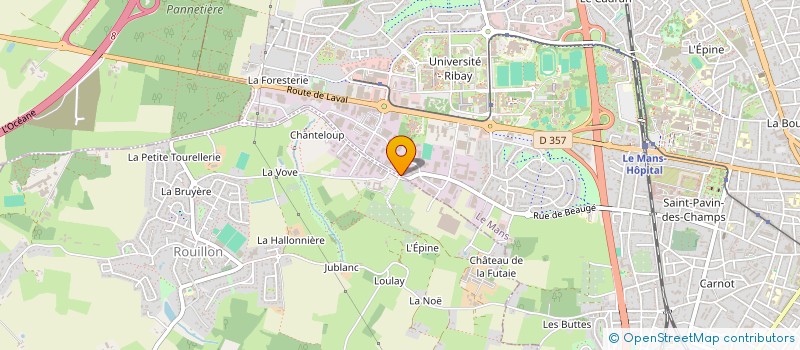 localisation de l'entreprise ALTERNANCE SARTHE à LE MANS