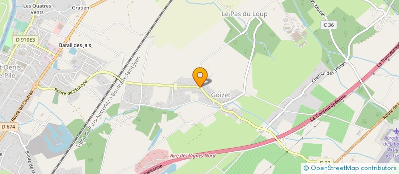 localisation de l'entreprise ALTERNAPROD  SAINT-DENIS-DE-PILE