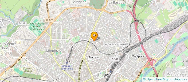 localisation de l'entreprise ALTERNATIBA LIMOUSIN GESTION à LIMOGES