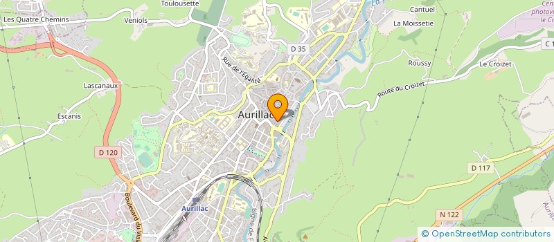 localisation de l'entreprise ALTERNATIF à AURILLAC
