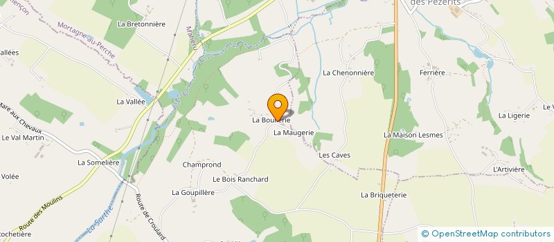 localisation de l'entreprise ALTERNATIV BATI à SAINT-AUBIN-DE-COURTERAIE