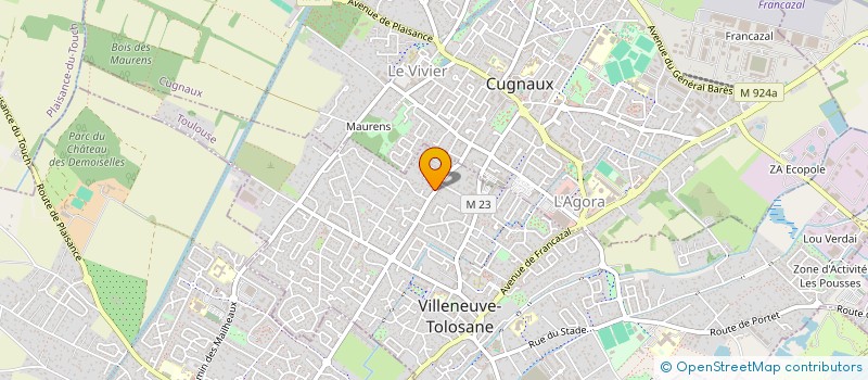 localisation de l'entreprise ALTERNATIV BFM à VILLENEUVE-TOLOSANE