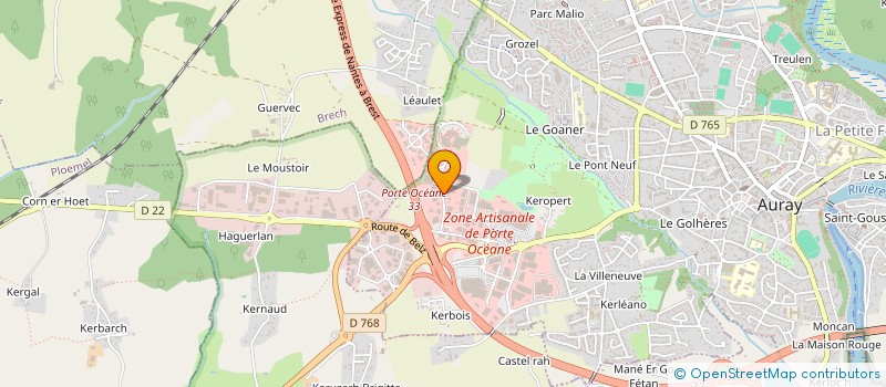 localisation de l'entreprise ALTERNATIV'PROTECTION ET SERVICES AJOUTES à AURAY